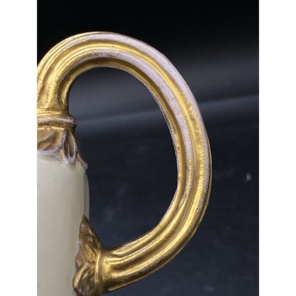 Royal Worcester 5 1/2" Flat Back Pitcher Purple Violet Flowers #1094 Antique - Picture 2 of 13